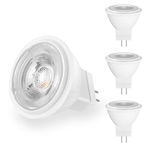 RuLEDne LED GU4 MR11 Reflektorlampe Keramik Lampenbecher 4W 390 Lumen Ersetzt 25 30 35 Watt Halogenlampen Farbwiedergabeindex Ra 83 Warmweiß 2700K 120 Ausstrahlungswinkel 4er-Pack