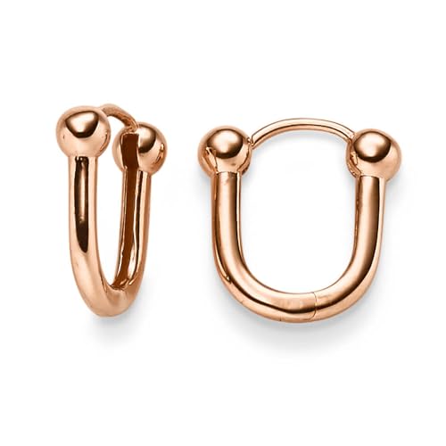 Paar Ohrringe Creolen 15x12 5mm 585 Gold Rotgold Ohrschmuck oval