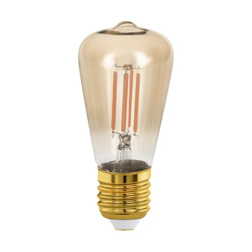 NCC-Licht LED Filament Leuchtmittel Edison ST48 4W 28W E27 Gold 300lm extra warmweiß 1700K DIMMBAR