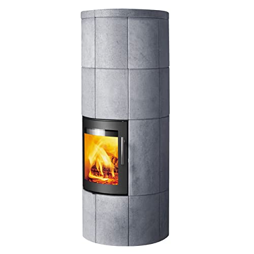 Lotus LO-622 M2 Kaminofen Schwarz Speckstein Rauchabgang hinten A