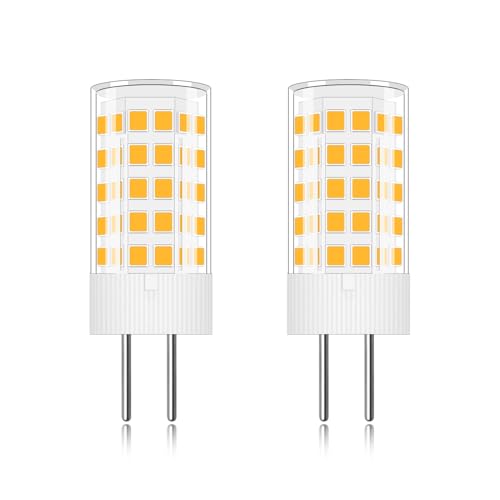 TZHILAN GY6.35 Led 12V Ersatz GY6.35 Halogen 40W Warmweiß Bipin Sockel 4W Klein Birne G6.35 led Nicht Dimmbar 2 Stück MEHRWEG