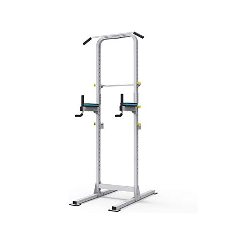 Power Tower für Zuhause Fitnessstudio Krafttraining Workout-Ausrüstung Klimmzug-Dip-Station Home-Dip-Station multifunktionaler Power-Tower Silber