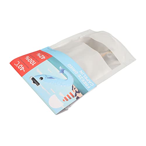 Akozon 50 G Gefriergetrockneter Fisch von Elin mit Hohem Nährstoffgehalt Vakuumgefriergetrockneter Fisch Katzenleckerlis für Katzen und Hunde Multifunktionales Zubehör für den