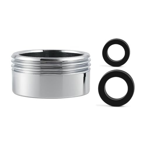 QZKJQDD Wasserhahn Adapter Gartenschlauch Anschluss Gewindeadapter 1 2 Zoll IG auf 3 4 Zoll AG Gartenschlauch Anschluss Messing Gewindeadapter für Waschmaschinenschlauch Geschirrspüler 13mm