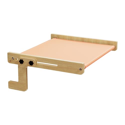 Schwebebett für Katzen Holzliege ohne Bohren Fensterplatz für Katzen stabile Konstruktion einfach aufzustellen bequemes Haustierzubehör Katzenlounge 17 13x15 35x6 5 Zoll