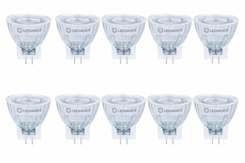 LEDVANCE 10er LED MR11 Spot GU4 3 5W Warmweiß 2700K 345lm 36 12V AC DC Ersetzt 35W Halogen 10er SPARPACK