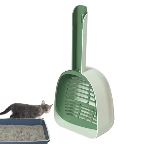 Katzentoilettenschaufeln integrierte Streuplastikschaufel Streuschaufel mit Halter All-in- -Katzenstreuschaufeln Katzenstreu-Katzenkot-Reinigungswerkzeug Feinstreuschaufel-Reinigungswerkzeug Ha