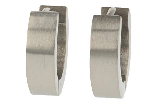Pure Grey Unisex-Creolen Titan 12 mm 4872