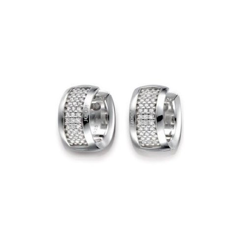Joop Damen-Creolen Mit Wei en Zirkonia Penelope JPCO90084A000