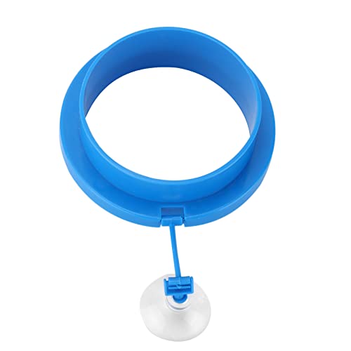 ZJchao Fisch -Fütterungsrohr Aquarium -Feeder Runde Form Aquarium Rund Schwimmende Lebensmittelkreise mit Saugnapfbecher Fischfuttermittel für Guppy Betta Goldfisch