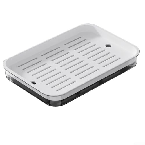 FACAIIO Kleine Katzentoilette für Meerschweinchen Kaninchen Frettchen stabile Kunststoff-Toilettenwanne mit abnehmbarem Gitter glatte Ecken leicht zu reinigen Schwarz oder Weiß