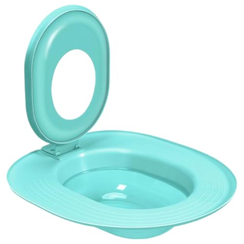 Katzen-Töpfchen-Toiletten-Trainingsset Katzen-Toiletten-Trainer-Set Trainer tragbares Training für wiederverwendbares Töpfchen rutschfeste Katzentoilette für die Haustierpflege blau