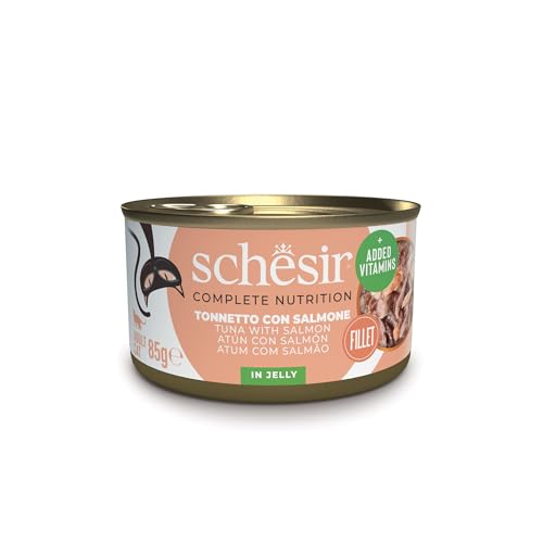  Lachs Nassfutter für Dosen 100% natürlich zusätzlichen Vitaminen 12x 85 g