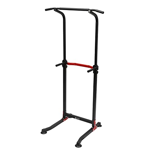 Dip Station Klimmzug Bar Fitness Power Tower Fitnessstudio Trainingsgerät Gerä zur Übung der Muskeln der Brust Arm Rücken Schultern und Rumpf und kann auf dem Balkon oder im Schlafzimmer Wohnzimme