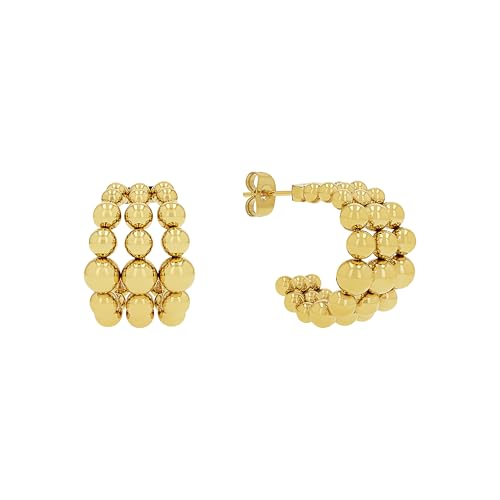 JOOP Creolen Edelstahl Damen Ohrschmuck 2 cm Gold Kommt in Schmuck Geschenk Box 2039831