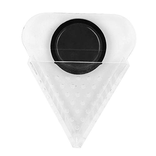 Greensen Acryl-Starker Magnetischer Fischfutterautomat Aquarium Rote Fütterungstasse Fischfutterspender mit Bodenstreifenlöchern Zum Fressen in Süßwasser