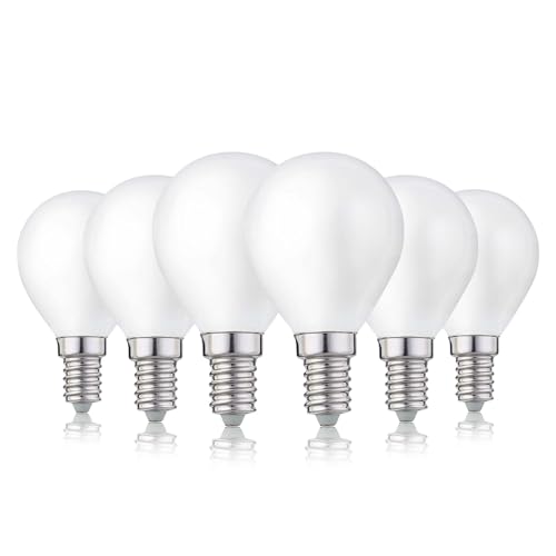 hellum E14 LED warmweiss Glühbirne 6er Set 2 2 W LED Glühbirne E14 warmweiß ersetzt Leuchmittel mit 25W Leuchtmittel mit 2700K und 250 Lumen in Tropfenform G45 matt 220803