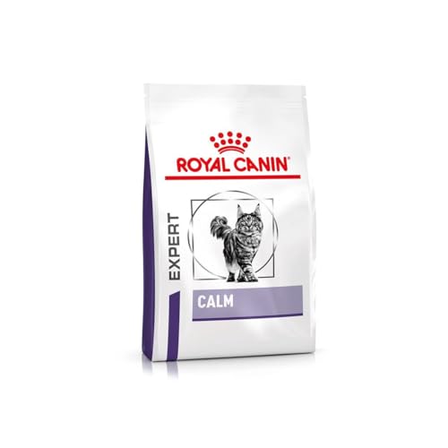 Royal Canin Expert Calm Trockenfutter 2 kg Alleinfuttermittel für ausgewachsene Katzen Möglicher entspannender Effekt Hydrolysiertes Milchprotein und L-Tryptophan