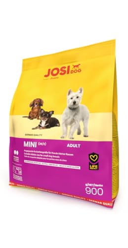 JosiDog Mini 900g Hundefutter für kleine Rassen Premium Trockenfutter für ausgewachsene Hunde powered by JOSERA 1er Pack
