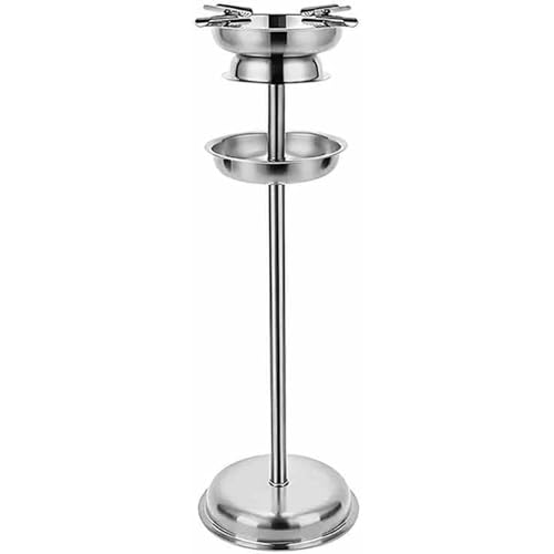 Standaschenbecher Für Zigarren Und Zigarettenstummel Ideal Für Die Terrasse Stabiler Aschenbecher Aus Poliertem Edelstahl Standaschenbecher Für Zigarrenliebhaber Silver