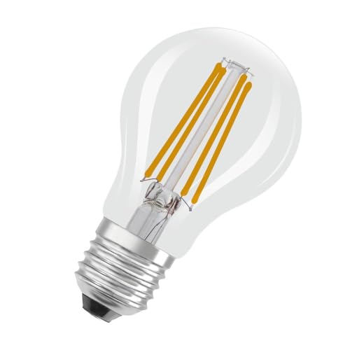 LEDVANCE Classic LED E27 Birne Fadenlampe Klar 5.9W 806lm - 827 Extra Warmweiß Ersatz Für 60W