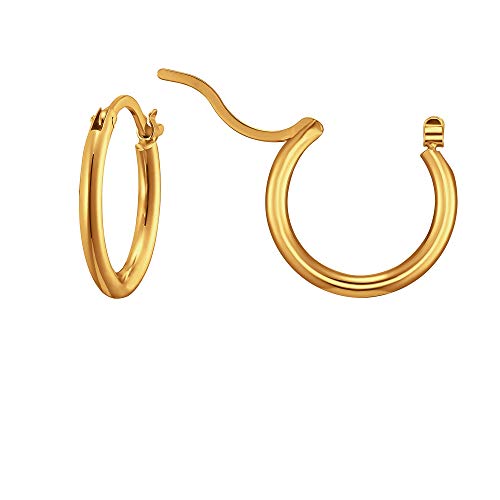 Heideman Ohrringe Damen - aus hochwertigem Edelstahl - silber gold rosegold farbend matt - Creolen für Frauen - 40 oder 25 mm Durchmesser