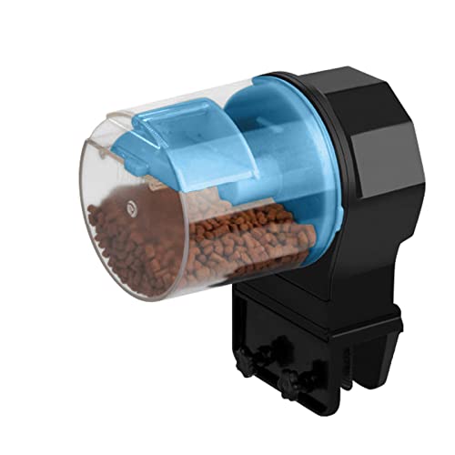 Aumotop Automatischer Fischfutterautomat Elektrisch Verstellbarer Futterspender für Aquarien Timer-Futterspender und für Aquarien Geeignet Offene Im Haus