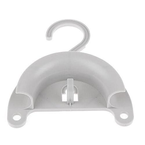 Qusedwey CPAP-Schlauchhalter mit Hakenaufhängung und Saugnapf Aus Weißem Kunststoff zum Trocknen Nach der Reinigung Von Schlaf- und Atemmaschinenteilen
