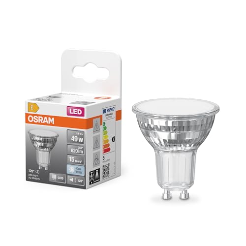 Osram LED-Spot Reflektor Star PAR16 80 4000 K neutralweiß 5 6 W GU10 120 620 lm 15.000h für Spotbeleuchtung Flächenlicht Wohnräume