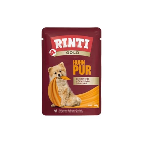    Gold Leicht verdauliches für kleine ausgewachsene Hunde. Alleinfutter im Frischebeutel ohne Formfleisch Soja oder künstliche Zusätze 10x100g Huhn Pur