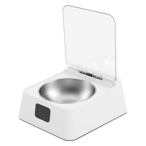 Futterautomat Katze Automatischer Futterspender mit 0.2-0.3m Infrarot-Erkennungsabstand 2000mAh Batterie 350ml Edelstahlschüssel rutschfesten Füßen Pet Smart Feeder für Katzen und kleine Hunde