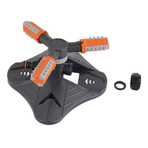 FUNOMOCYA Automatischer 360 Rasensprenger Für Garten Und Rasen Rotierender Bewässerungssprinkler Mit Sprinklerkopf Für Effektive Bewässerung Von Pflanzen Und Rasenflächen