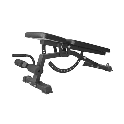 Verstellbare Bankdrücken Mit Neigungswinkel Zusammenklappbare Hantelbank Faltbare Heimfitnessgeräte Mehrzweck-Neigungsbank Mit Flachem Neigungswinkel Tragfähigkeit 450 Kg Black