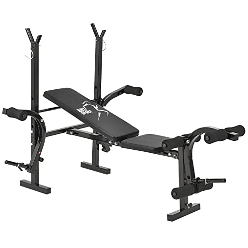 ArtSport ProfiGym1000 klappbar 4 fach verstellbar   Langhantelablage Beincurler Butterfly  ägbank Flachbank