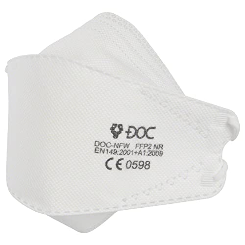 DOC-NFW Half Filtering Mask Individually Packed 25pcs 25X NFW-FFP2 MASKEN Weiß 25X NFW-FFP2 MASKEN