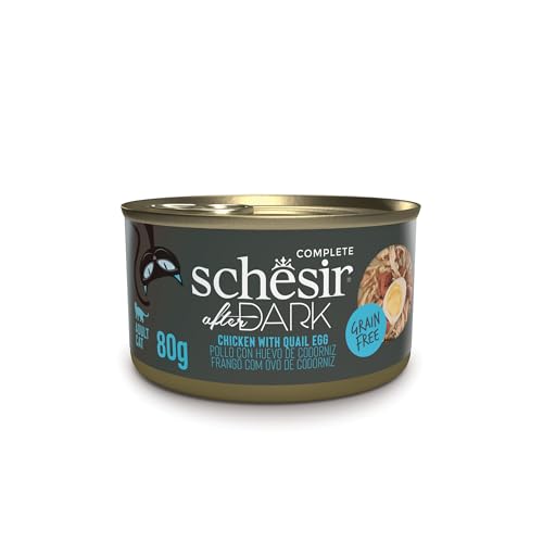 Schesir Komplettes Nassfutter für Katzen 12 Dosen x 80 g