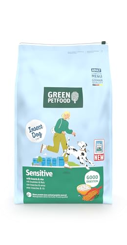 Green Petfood InsectDog Sensitive Insekten Reis 1x 10kg für Sensible Insekten als einziges tierisches Protein weizenfrei 1er Pack