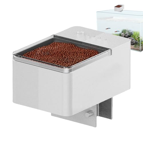 Fischfutterautomat Mit Automatischer - Automatischer Futterspender Für Fische Fischfutterautomat Für Urlaub Aquarium Vielseitiges Und Präzises Fütterungswerkzeug Unterstützt Pulverflocken