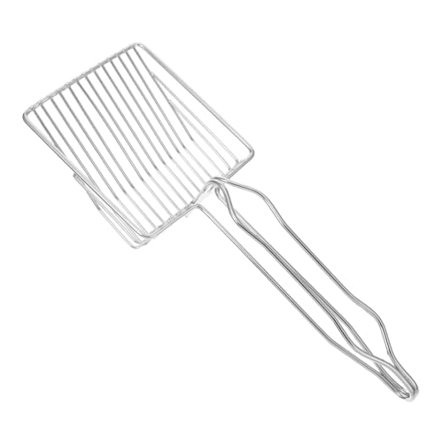Sosoport Schaufel Für Katzenstreu Metal Pooper Scooper Robuste Streuschaufel Aus Metall Schaufeln Katzentoilettenschaufel Katzenstreuschaufel Rostfreier Stahl Silver