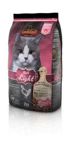Leonardo Adult Light Trockenfutter für Katzen Vollfutter für erwachsene Katzen aller Rassen ab 1 Jahr 2 kg