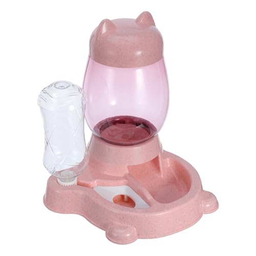Toddmomy Automatischer Katzentrinkbrunnen mit Großer Kapazität und Rutschfestem Design Bpa freier Umweltfreundlicher Wasserspender für Katzen und Hunde Sicherer Futterautomat in Rosa