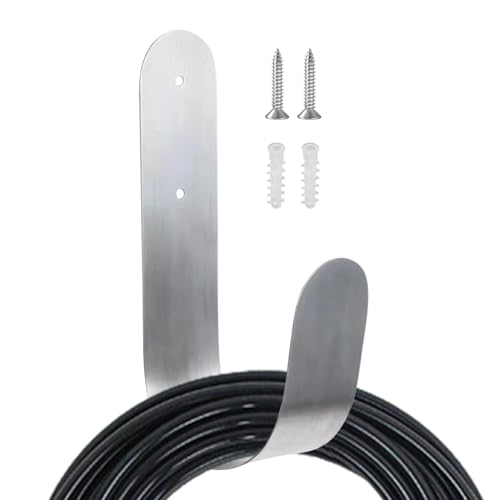 Gartenschlauchhalter Wandmontage-Schlauchhalter Robuster Outdoor-Aufbewahrungshaken Rostbeständiger Wasserleitungs-Organizer Platzsparende Halterung Für Hofausrüstung Terrassen- Garten-Wandbefe