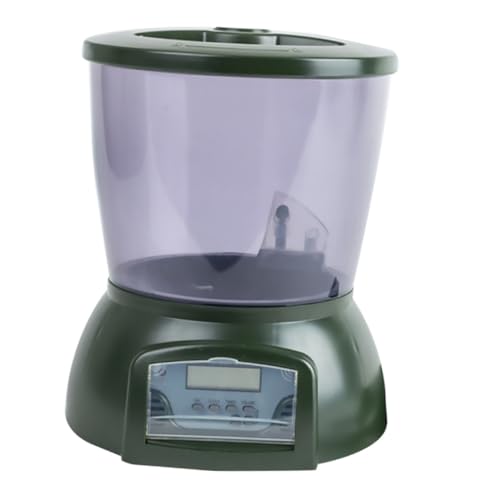 DOITOOL Automatischer Futterautomat für Teichfische Timing Fischfutterautomat Zubehör für Aquarien Betta-Fischfutter Teichfutter Timing-Feeder elektrisch Zubringer Aquarium Spender Timer