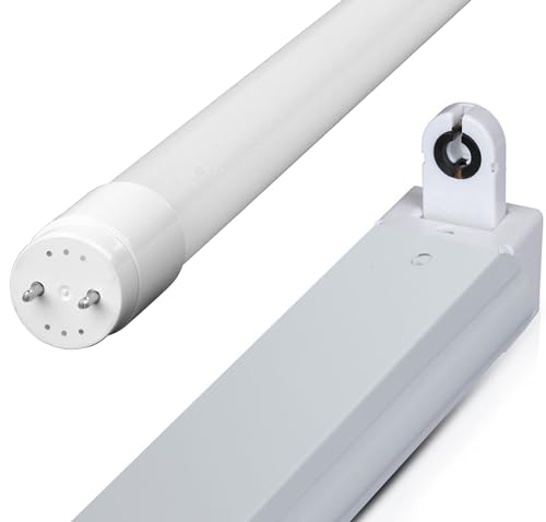 V-TAC LED SET 150cm Halter Fassung LED Röhre 150cm - kaltweiß 6500K - 2100lm - 20W - G13 - T8