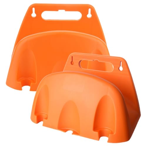 SEWACC 2 Stück Gartenschlauchhalter aus Robustem Kunststoff Wetterbeständig Platzsparende Schlauchaufbewahrung für Garten und Garage Inklusive Schlauchhaken