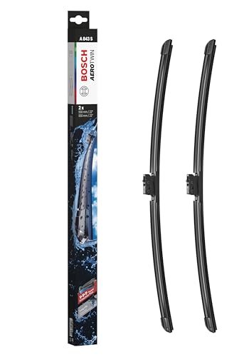 Bosch Aerotwin A843S Front-Scheibenwischer - Set mit 2 Ersatz-Scheibenwischern und vormontiertem Adapter - 2 Wischblätter 550 mm und 550 mm