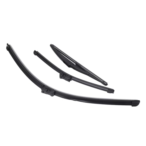 Scheibenwischerblätter Vorne und Hinten Windschutzscheiben-Regenbürsten aus Weichem Gummi Ersatz für 500 500C 500L 2009 Bis 2023 Verbesserte Klare Sicht