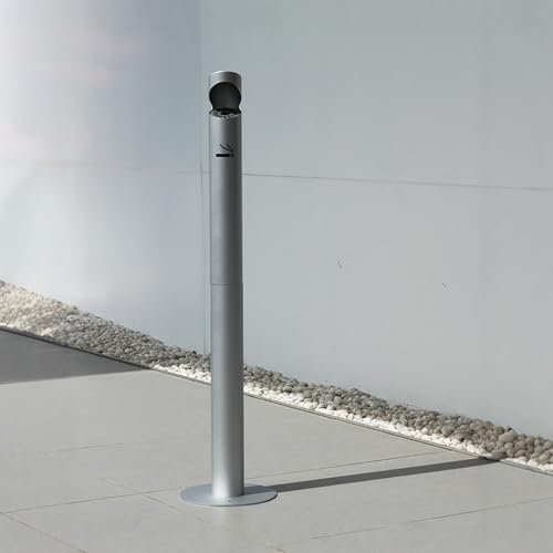 Standaschenbecher windabweisender Edelstahl abnehmbar für einfache Reinigung ideal für Terrasse Büro Zuhause und Restaurant