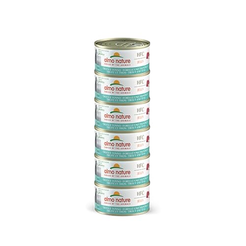 almo nature Megapack Katzenfutter nass - Forelle und Thunfisch- 6er Pack 6x70g