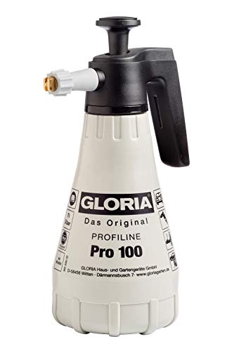 GLORIA Drucksprüher Pro 100 1 0 Lühflasche mit Messing Flachstrahldüse Für Industrie und Handwerk Ölfest
